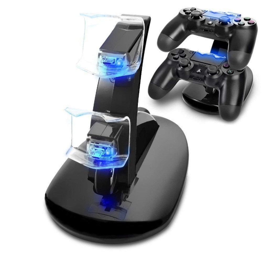 PS4 LED Dual Controller Charging Stand